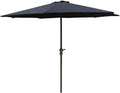 Parasol Umbrella Patio Umbrella Black, Large Sun Shade Umbrella Outdoor Table Umbrella for Rooftop Gazebo, Gives Effective Shade From the Sun