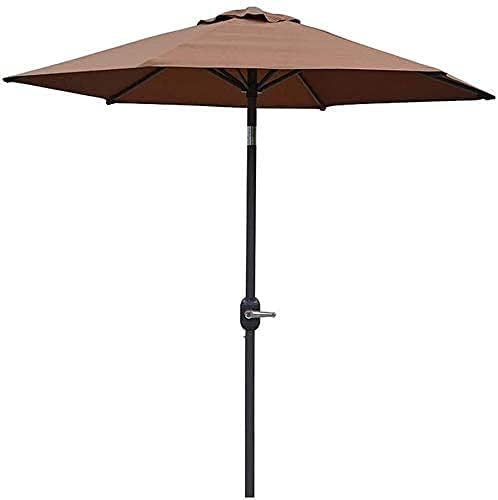 QYYZTQY Patio Parasol Garden, 2.5M Tiltable with 6 Ribs,Hexagonal Beach Umbrella for Outdoor Gazebo, Terrace, Balcony