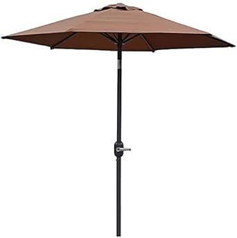 QYYZTQY Patio Parasol Garden, 2.5M Tiltable with 6 Ribs,Hexagonal Beach Umbrella for Outdoor Gazebo, Terrace, Balcony