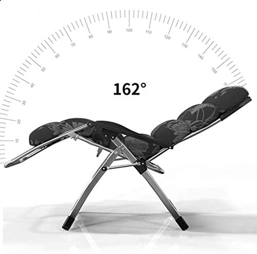 Sun Lounger Garden Chairs Patio Lounger Chair,Oversized Outdoor Folding Deck Chair Reclining Garden Chair Home Lounge Chair with Cotton PadSupport 260kg (Color, Light blue),Orange
