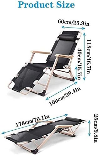 Heavy Duty Folding Lounge Chair - Zero Gravity Recliner for Garden & Camping - Waterproof Metal Sun Lounger & Deck Chair - Outdoor Relaxation Furniture Set