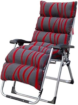 Portable Folding Adult Bed,Lounge Outdoor Camping Chairs Garden Loungers Folding Sun Lounger Deck Chair Adjustable Zero Gravity Reclining Chair with Cushions Supports 440 Pounds Ideal for Ou