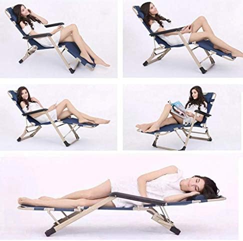 Sun lounger Adjustable Backrest Beach Garden, Folding Portable Breathable Lounger Chair, Outdoor Patio, Style 3