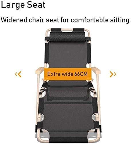Sun Lounger Garden Chairs Foldable Deck Chair Garden Adjustable Chaise Recliner, Sun Lounger with Cushion Oversize Zero Gravity Patio Foldable Chair for Heavy Duty People (Color, Blue),Blue