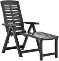 Lounge ChairFolding Chaise Lounge Outdoor, Beach Lounge Tanning Lawn Chair,Patio Lounge Chairs,Pool Lounge Chairs,Sunbathing Chair,Folding Sun Lounger Plastic Anthracite