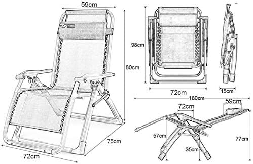 Lounge ChairLounge Chairs Sun Lounger/Extra Wide Zero Gravity Recliner Chair, Adjustable Patio Lounge Chair Folding Sun Lounger Garden Outdoor Home Lounge Portable Chair 【upgrade】,Sunlounger