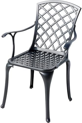 Hi-Line Gift Ltd. Timeless Beauty- Stylish Cast Aluminium Bistro Set in Black