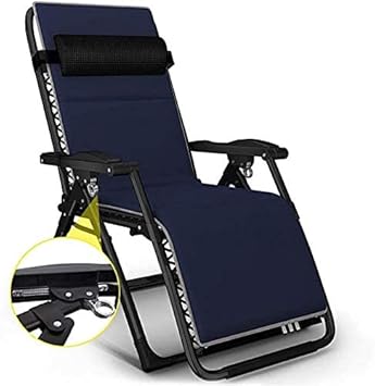 Heavy Duty Folding Lounge Chair - Zero Gravity Recliner, Waterproof Outdoor Deck Chair for Camping & Garden Furniture, Metal Sun Lounger for Relaxation and Comfort