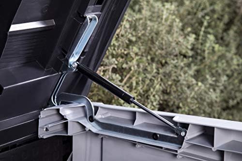 Store it Out Ace Storage Box 1200 Litres for Wheelie Bins or Garden Tools with Gas Struts Rubbish Bin Box Device Box Shed for 2 x 240 Litre Wheelie Bins 100% Mildew Free Through Ventilation
