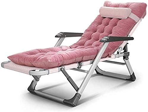 Heavy Duty Folding Lounge Chair - Zero Gravity Recliner for Camping & Garden Furniture Sets - Waterproof Metal Deck Chair & Sun Lounger for Outdoor Relaxation