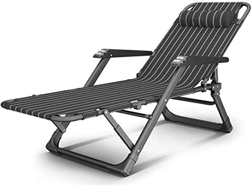 Lightweight lounge chair with zero gravity effect, foldable deck chairs, wider massage armrest, sun lounger, round tube bed, adjustable deck chair with cushion, 200 kg