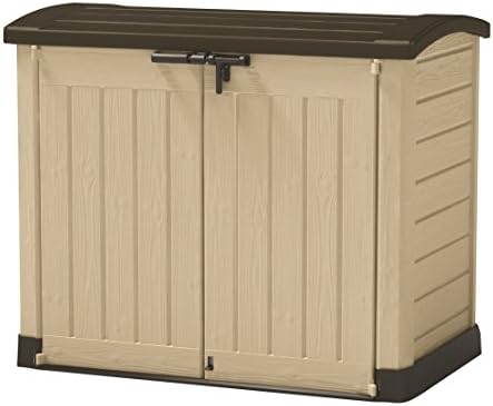 Keter Store It Arc Outdoor Garden Shed, 1200 Litres, Taupe/Beige
