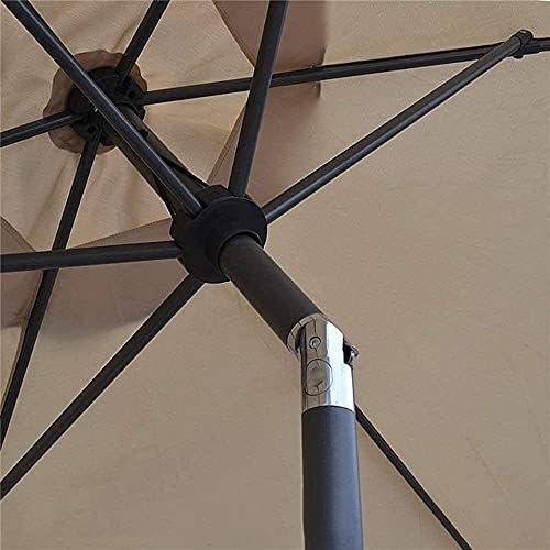 QYYZTQY Patio Parasol Garden, 2.5M Tiltable with 6 Ribs,Hexagonal Beach Umbrella for Outdoor Gazebo, Terrace, Balcony