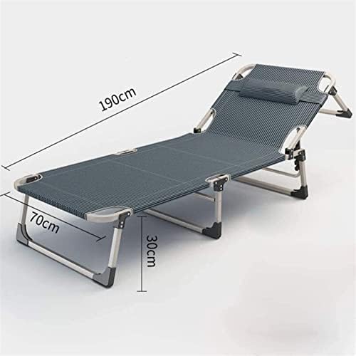 Folding Chair Loungers Garden Foldable, Deck Chair Lounger Foldable Sun Lounger Portable Leisure Lounger With Pillow Recliner