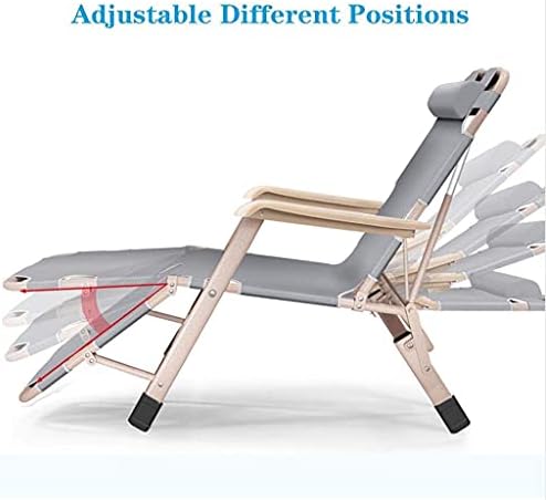 Heavy Duty Folding Lounge Chair - Zero Gravity Recliner for Garden & Camping - Waterproof Metal Sun Lounger & Deck Chair - Outdoor Relaxation Furniture Set
