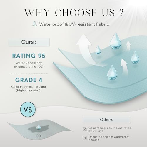 Phantoscope Pack of 2 Outdoor Waterproof Solid Throw Decorative Pillow Cover Decorative Square Outdoor Pillows Cushion Case Patio Pillows for Couch Tent Sunbrella (18''x18'', Pink)