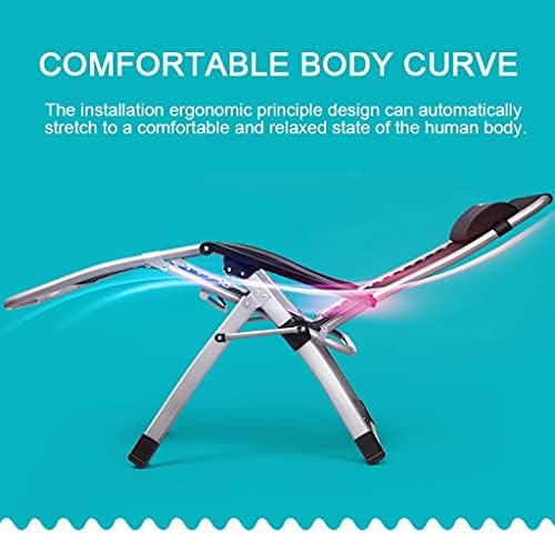 Portable Zero Gravity Reclining and Folding Beach Lounger，72CM Extra Wide Patio Recliner，Heavy Duty Textoline，Lace System,for Beach Sunbathing,Support 440lbs (Color : B)