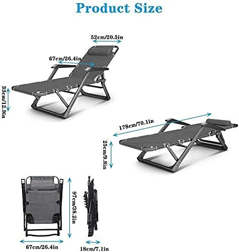 Heavy Duty Folding Lounge Chair - Zero Gravity Recliner for Outdoor Use, Waterproof Chaise Lounger, Perfect for Camping, Garden, and Deck - Durable Metal Frame Furniture Set