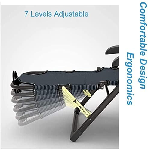 Extra Wide Reclining Garden Chair for Adults Heavy Duty Metal Folding Portable Chair Deck Chairs Zero Gravity Chair Sun Lounger Recliners