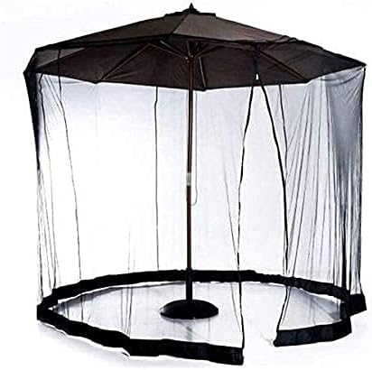 Outdoor Garden Umbrella Your Parasol into a Gazebo Patio Umbrella Cover Screen with Zipper Door, Garden Outdoor Patio Netting Canopy for Camping