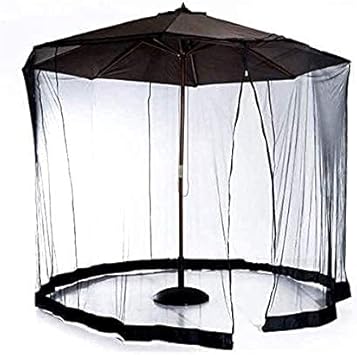 Outdoor Garden Umbrella Your Parasol into a Gazebo Patio Umbrella Cover Screen with Zipper Door, Garden Outdoor Patio Netting Canopy for Camping