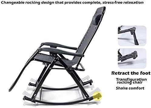 Sun Lounger Zero Gravity Patio Lounger Chair Folding Chair Outdoor Recliners for Patio Deck Chair Home Lounge Beach Camping Portable Chair (Color, Black, Size, Support 240kg),Black,Support