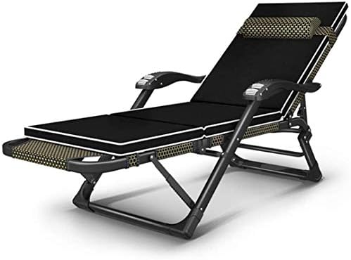 Lightweight Zero Gravity Lounge Chair, Folding Deck Chairs Wider Armrest Sun Lounger Chairs Relaxer Pad Cushion with Adjustable Headrest Support 200KG for Outdoor Beach Patio Pool