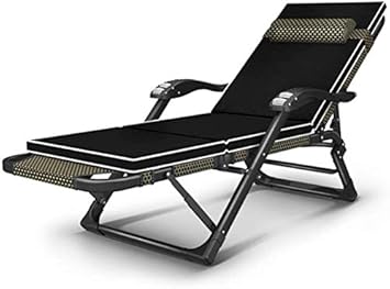 Lightweight Zero Gravity Lounge Chair, Folding Deck Chairs Wider Armrest Sun Lounger Chairs Relaxer Pad Cushion with Adjustable Headrest Support 200KG for Outdoor Beach Patio Pool