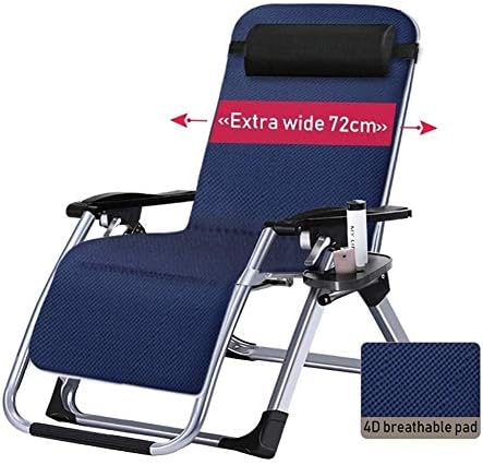 Lounge ChairOversize Zero Gravity Locking Patio Lounger Chair in Garden Outdoors Home Lounge Chair Folding Beach Deck Chair with Cushions Supports 200kg