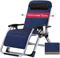 Lounge ChairOversize Zero Gravity Locking Patio Lounger Chair in Garden Outdoors Home Lounge Chair Folding Beach Deck Chair with Cushions Supports 200kg
