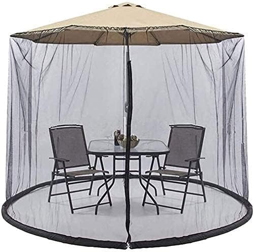 Outdoor Garden Umbrella Your Parasol into a Gazebo Foldable Garden Mosquito Umbrella Cover Netting Parasol for Indoor And Outdoor, Camping (Size : 11ft)