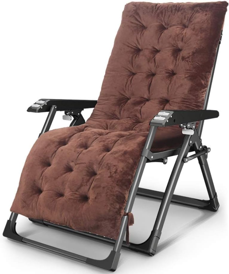 Heavy Duty Folding Sun Lounger Chair - Portable Reclining Deck Chair for Outdoor Garden, Patio, Beach, Camping - Durable Metal Relaxing Furniture for Lawn & Deck