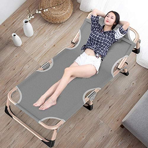 Zero Locking Outdoor Lounger Chair, Folding Sun Lounger, Recliner, Garden Chair, Adjustable Backrest, Light, Foldable-Grey + Pearl Cotton Pad (Gray + Crystal Velvet Pad)