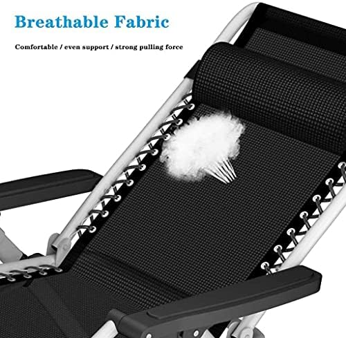 Heavy Duty Folding Lounge Chair - Zero Gravity Recliner, Waterproof Outdoor Deck Chair for Camping & Garden Furniture, Metal Sun Lounger for Relaxation and Comfort