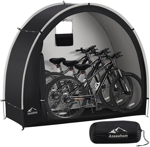 Bike Storage Shed Tent, Waterproof Outdoor Storage Shed for Bicycle, Easy Setup, Portable Storage Tent for Motorcycle,Garden Tools,Lawn Mower