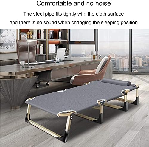 Heavy folding recliner Zero gravity outdoor sun lounger, Adjustable folding bed Portable simple single bed Hospital escort bed, Heavy office recliner, For terrace/garden/beach,Can
