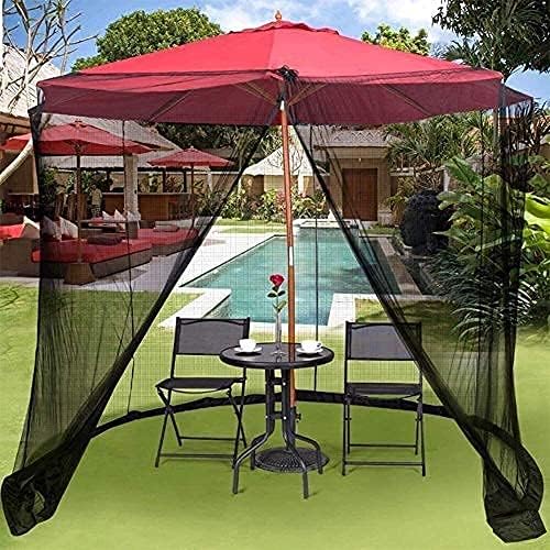 Outdoor Garden Umbrella Your Parasol into a Gazebo House Large Premium Netting for gazebos parasols Bug Netting Cover (Size : 335cm*220cm)