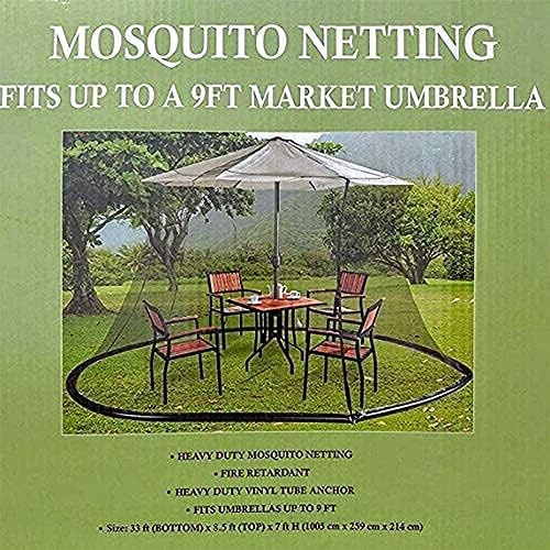 NMDCDH Outdoor Garden Umbrella Your Parasol into a Gazebo Patio Umbrella Table Curtains Adjustable Enclosure Large Umbrella Hanging Tent (Size : 275cm*220cm)