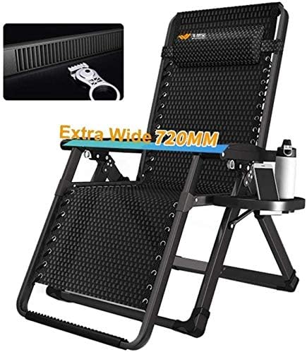 Lounge ChairLounge Chairs Sun Lounger/Extra Wide Zero Gravity Recliner Chair, Adjustable Patio Lounge Chair Folding Sun Lounger Garden Outdoor Home Lounge Portable Chair 【upgrade】,Sunlounger