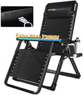 Lounge ChairLounge Chairs Sun Lounger/Extra Wide Zero Gravity Recliner Chair, Adjustable Patio Lounge Chair Folding Sun Lounger Garden Outdoor Home Lounge Portable Chair 【upgrade】,Sunlounger