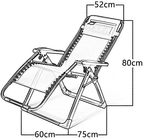 Sun Lounger Garden Chairs Zero Gravity Chaise Lounges Patio Lounger Chair Folding Outdoor Office Beach Recliner With Cotton Pad Portable Reclining Lawn Chairs Supports 200kg Black