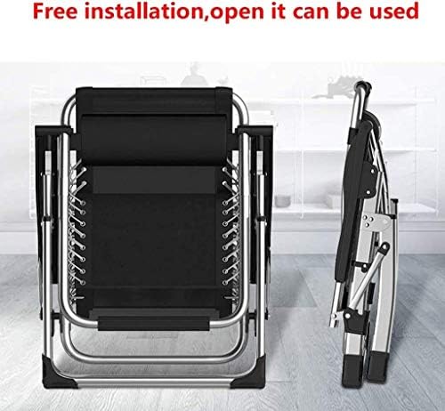 Sun Lounger Garden Chairs Oversize Zero Gravity Locking Patio Lounger Chair in Garden &Outdoors Home Lounge Chair Folding Beach Deck Chair with Cotton Pad Supports 200kg (Color, Brown),Brow