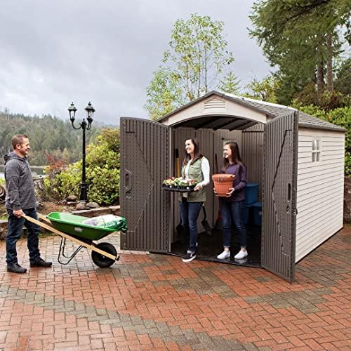 Lifetime 7ft x 12ft (2.1 x 3.6m) Storage Shed Model 60282 Tiedex