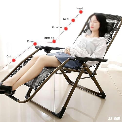 Zero Gravity Lounge Chair - Folding Outdoor Recliner for Patio & Garden, Beach Lounger, Comfortable Yard Chair for Relaxation, Lightweight & Portable Design