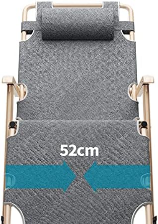 Sun Chair Lounger,Zero Gravity Office Nap Chair Folding Bed, Outdoor Lounge Patio Chairs Beach Chair With Pillow 3 Gear Adjustable Folding Recliner-Blue 1