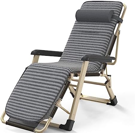 Zero Gravity Folding Sun Lounger Chair - Adjustable Outdoor Recliner with Pillows for Beach, Garden, Patio & Pool - Heavy-Duty Steel Frame, 150kg Capacity (Color: A + Cushion A)