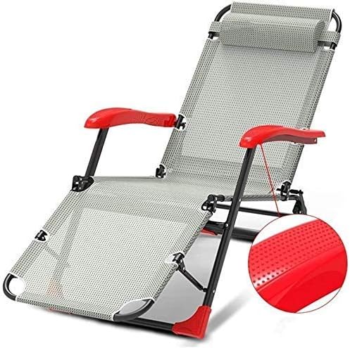 Sun Lounger Zero Gravity Lounger Chair，Folding Outdoor Beach Lawn Camping Portable Deck Chair，Reclining Deck Sunbed，with Neck Pillow，Support 200kg Multifunctional Chair (Color, Black),Gray S