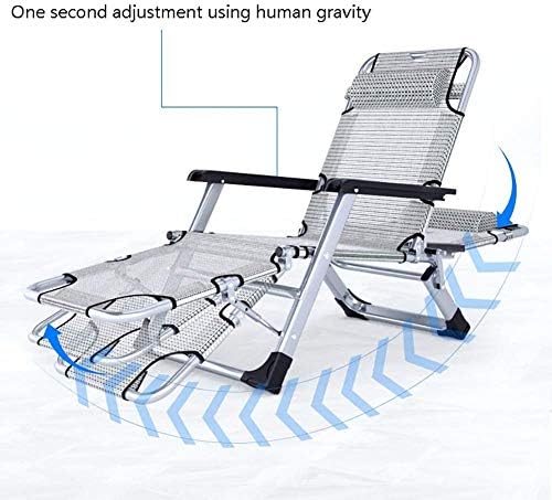 Oversized Extra Wide Recliner Lounge Chair with Padded Cotton Pad, Adjustable Sun Lounger for Garden, Beach, Lawn, Pool - Supports Up to 440lbs