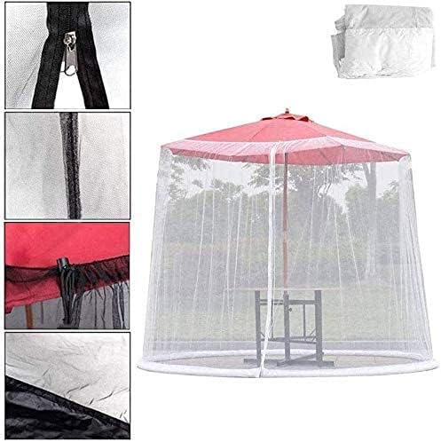 Outdoor Garden Umbrella Your Parasol into a Gazebo Umbrella Mosquito Net Canopy Patio Set Screen House Mesh Patio Umbrella Suitable for indoor and outdoor, camping