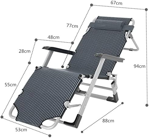 Sunloungers Zero Gravity Chairs Heavy Duty Adjustable Steel Mesh Zero Gravity Lounge Chair Recliners W/pillows Load-bearing 200kg Sun Loungers